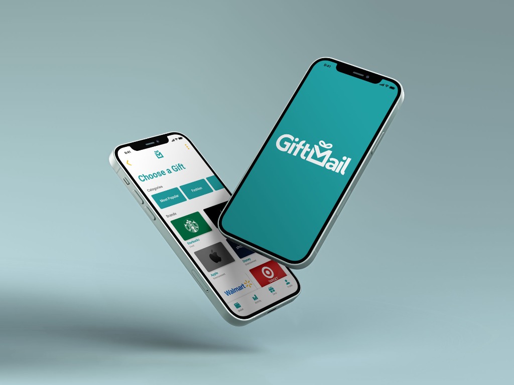 GiftMail Emotional UI Device Mockup