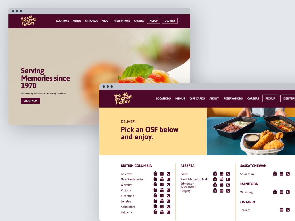 Old Spaghetti Factory Crisis UX Device Mockup