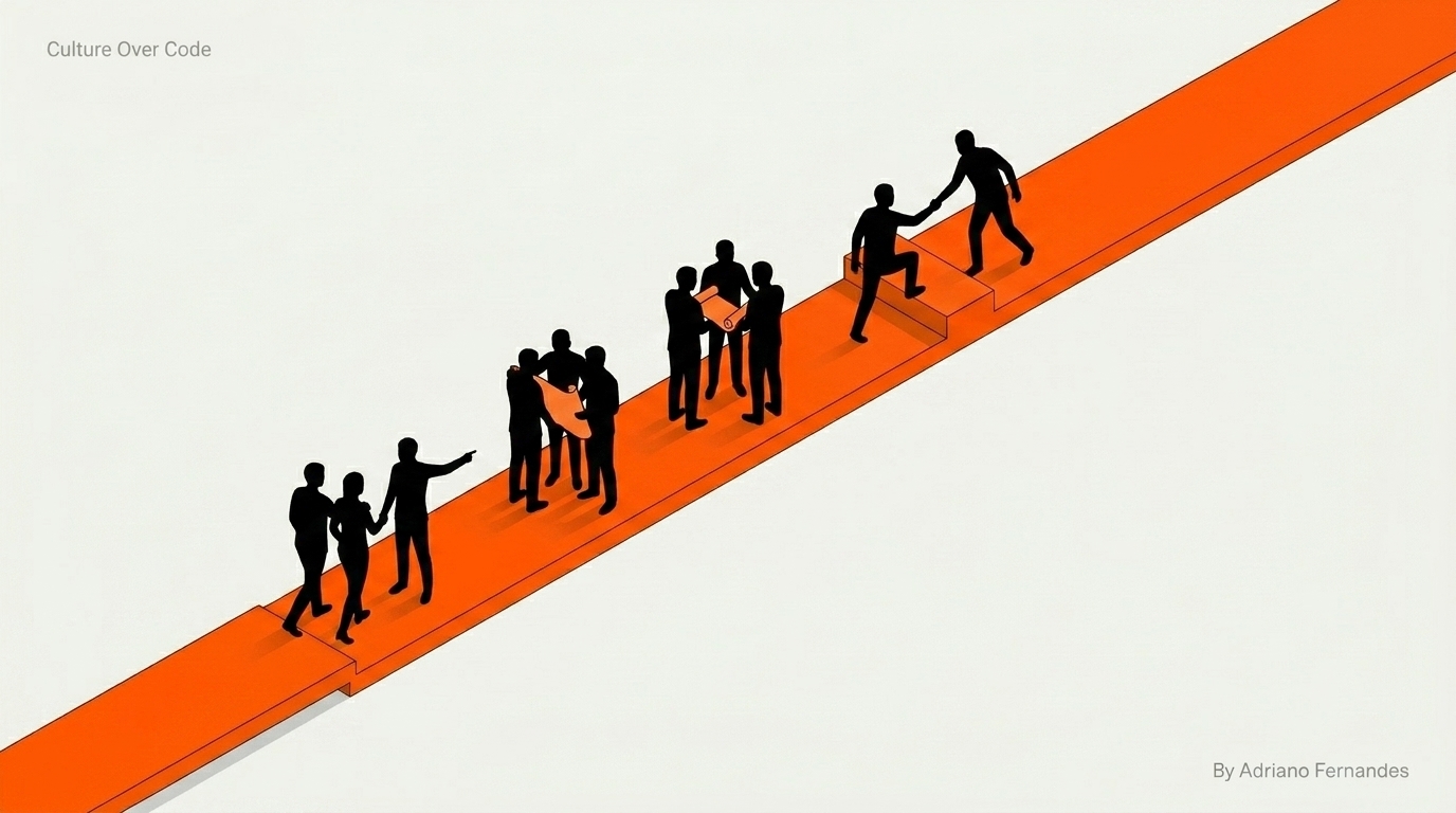 Culture Over Code Minimalist 3D Illustration