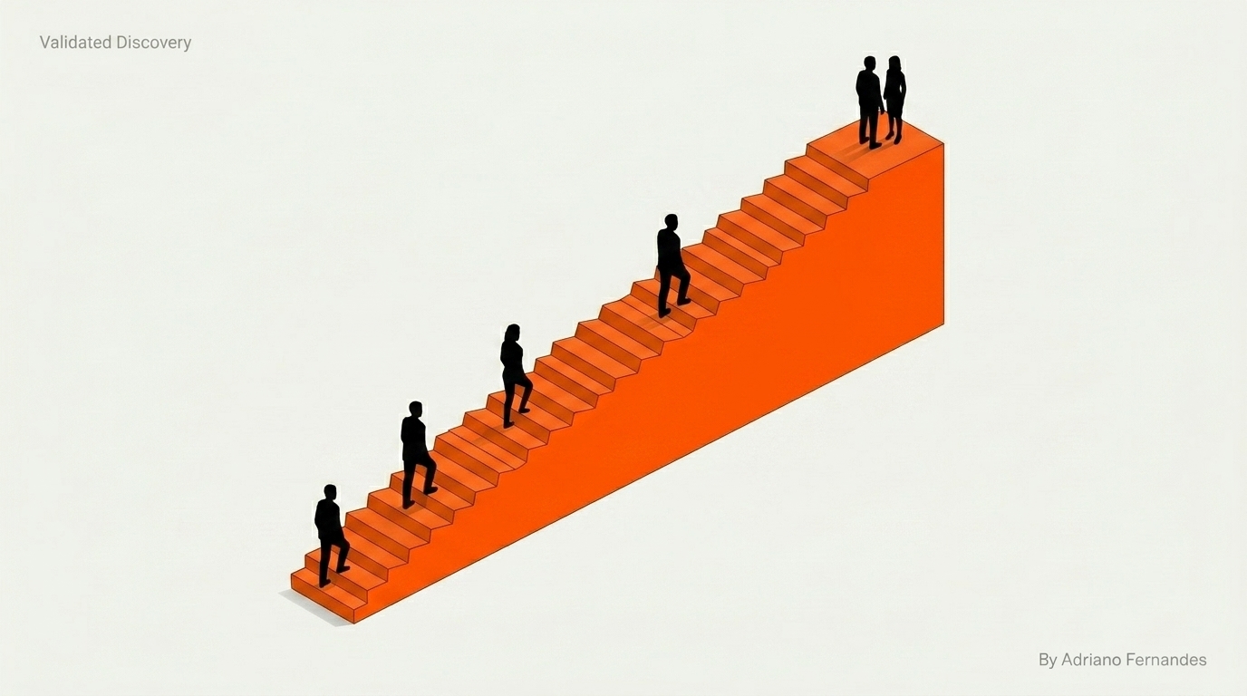 Validated Discovery Minimalist 3D Illustration