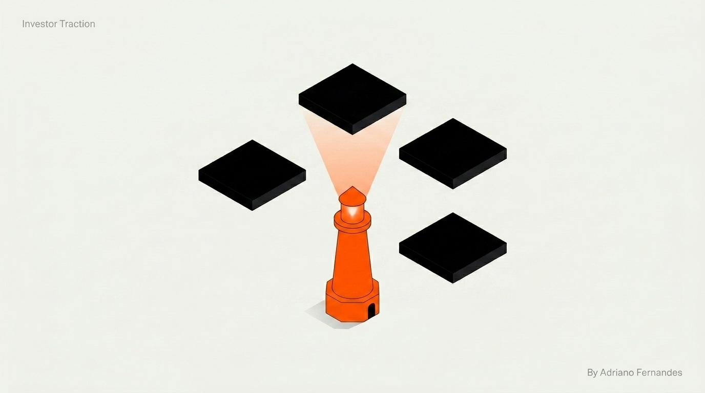 Investor Traction Minimalist 3D Illustration